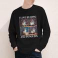 Penguin Love Reading And Penguins Child Book Lover Youth Long Sleeve Tee