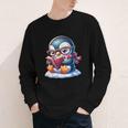 Penguin Reading a Book Animal Youth Long Sleeve Tee