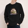 Porcupine Reading Book Hedgehog Book Lover Youth Long Sleeve Tee