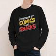 Powered By Comics And Snacks Comic Book Lover Youth Long Sleeve Tee
