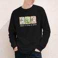 Preppy 100 Days Of School Goose Coffee Books Teacher Life Youth Long Sleeve Tee