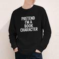 Pretend I'm A Book Character Costumes For Kids Halloween Youth Long Sleeve Tee