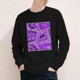 Purple Comic Book Purple Color Graphic Youth Long Sleeve Tee
