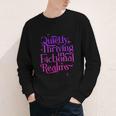 Quietly Thriving In Fictional Realms Book Lovers Youth Long Sleeve Tee