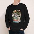 Raccoon Books Reading Flowers Youth Long Sleeve Tee Raccoon Books Reading Flowers Youth Long Sleeve Tee