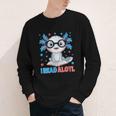 I Read Alotl Cute Axolotl Reading Book Lover Youth Long Sleeve Tee