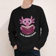 I Read Banned Books Axolotl Reading Youth Long Sleeve Tee