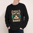 Read More Books Camping Outdoors Travel Campfire Smores Youth Long Sleeve Tee