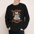 Read Books And Drink Coffee Cozy Book Lover Youth Long Sleeve Tee