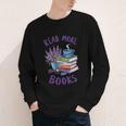 Read More Books Floral Book Reader Art Reading Lover Quote Youth Long Sleeve Tee Read More Books Floral Book Reader Art Reading Lover Quote Youth Long Sleeve Tee