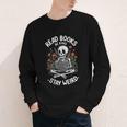 Read Books Be Kind Stay Weird Skeleton Reading Goth Flower Youth Long Sleeve Tee Read Books Be Kind Stay Weird Skeleton Reading Goth Flower Youth Long Sleeve Tee