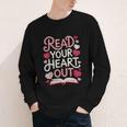 Read Your Cute Heart Out Teacher Librarian Love Reading Book Youth Long Sleeve Tee Read Your Cute Heart Out Teacher Librarian Love Reading Book Youth Long Sleeve Tee