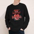 Read Your Heart Out Shirt Valentine Teacher Bookworm Lover Youth Long Sleeve Tee