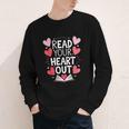Read Your Heart Out Teacher Reading Book Love Valentines Day Youth Long Sleeve Tee Read Your Heart Out Teacher Reading Book Love Valentines Day Youth Long Sleeve Tee