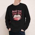 Read Your Heart Out Teacher Valentines Day Book Lover Youth Long Sleeve Tee Read Your Heart Out Teacher Valentines Day Book Lover Youth Long Sleeve Tee