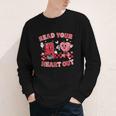 Read Your Heart Out Valentine Teacher Book Lover Youth Long Sleeve Tee