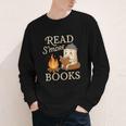 Read S'More Books Campfire Reading Book Lovers Camper Youth Long Sleeve Tee