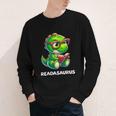Readasaurus Reading Dinosaur Book Reader Bookworm Youth Long Sleeve Tee Readasaurus Reading Dinosaur Book Reader Bookworm Youth Long Sleeve Tee