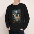 The Reader Bookish Cute Spooky Ghost Reading Book Tarot Card Youth Long Sleeve Tee The Reader Bookish Cute Spooky Ghost Reading Book Tarot Card Youth Long Sleeve Tee