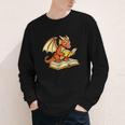 Reading Dragon Book Lover Bookworm Reader Youth Long Sleeve Tee