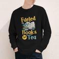 Reading Hobby Bookshelves Library Fueled By Books And Tea Youth Long Sleeve Tee Reading Hobby Bookshelves Library Fueled By Books And Tea Youth Long Sleeve Tee