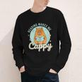 Reading Makes Me Cappy Bookworm Capybara Book Reading Youth Long Sleeve Tee