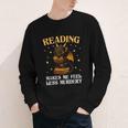 Reading Makes Me Feel Less Murdery Book Dragon Youth Long Sleeve Tee