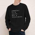Reading Is a Right Not a Privilege Banned Books Youth Long Sleeve Tee Reading Is a Right Not a Privilege Banned Books Youth Long Sleeve Tee