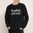 Reading Is Self Care Bookworm Reading Book Lovers Youth Long Sleeve Tee