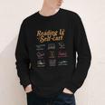 Reading Is Self Care Mental Health Read More Book Youth Long Sleeve Tee