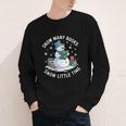 Reading Snowman So Many Books Christmas Books Readers Youth Long Sleeve Tee