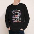 Reading Is Out Of This World Space Book Lover Youth Long Sleeve Tee