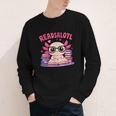 Readsolotl Pink Kawaii Axolotl Book Lover Reading Youth Long Sleeve Tee Readsolotl Pink Kawaii Axolotl Book Lover Reading Youth Long Sleeve Tee