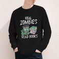 Real Zombies Read Books Zombie Youth Long Sleeve Tee