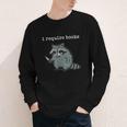 i Require Books Raccoon Youth Long Sleeve Tee