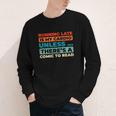 Retro Art Graphic Novels Superheroes Vintage Comic Books Youth Long Sleeve Tee