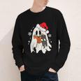 Retro Ghost Reading Book With Cat Bookish Club Christmas Men Women Kids Youth Long Sleeve Tee Retro Ghost Reading Book With Cat Bookish Club Christmas Men Women Kids Youth Long Sleeve Tee