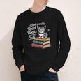 Retro I Just Want To Read Books And Pet Cats Cat For Men Women Kids Youth Long Sleeve Tee Retro I Just Want To Read Books And Pet Cats Cat For Men Women Kids Youth Long Sleeve Tee