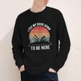 Retro I Put My Book Down To Be Here For Book Lover Youth Long Sleeve Tee