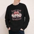 Retro Read Your Heart Out Valentine’s Day Teacher Book Lover Youth Long Sleeve Tee
