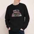 Retro Vintage Drink Tea Read Books Be Happy Reading Youth Long Sleeve Tee Retro Vintage Drink Tea Read Books Be Happy Reading Youth Long Sleeve Tee