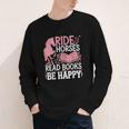 Ride Horses Read Books Be Happy Youth Long Sleeve Tee Ride Horses Read Books Be Happy Youth Long Sleeve Tee