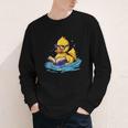 Rubber Duck Reading Book Swim Rubber Duckling Rubber Duckie Youth Long Sleeve Tee