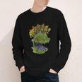 Rugrats Reptar Distressed Comic Book Style Cartoon Youth Long Sleeve Tee