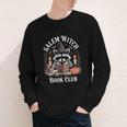 Salem Witch Book Club Raccoon Halloween Youth Long Sleeve Tee