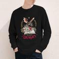 Santa's Favorite Book Dragon Christmas Magic Youth Long Sleeve Tee
