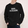 Shhh I'm Reading Book Lover Bookish Read Lover Outfit Youth Long Sleeve Tee