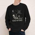 Skeleton Read In Peace Halloween Book Graphic Bookish Youth Long Sleeve Tee Skeleton Read In Peace Halloween Book Graphic Bookish Youth Long Sleeve Tee