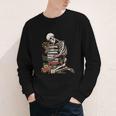 Skeleton Reading Book Halloween Bookworm Bibliophile Reader Youth Long Sleeve Tee Skeleton Reading Book Halloween Bookworm Bibliophile Reader Youth Long Sleeve Tee