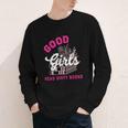 Smutty Book Merch Good Girls Read Dirty Books Smut Readers Youth Long Sleeve Tee